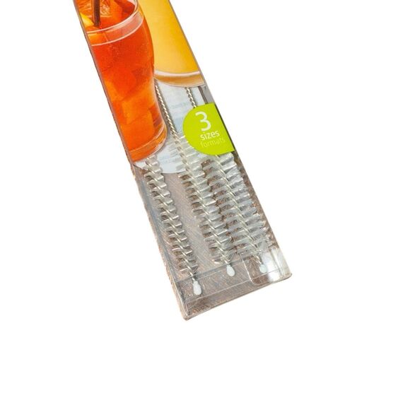 Joie Set of 3 Straw Cleaning Brushes To Clean Travel Mugs Sippy Cups And More - Picture 5 of 5